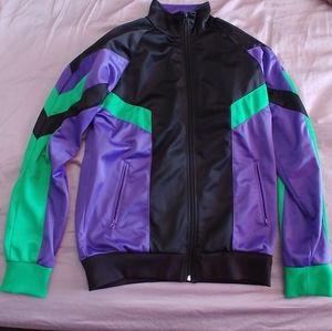 Purple green track jacket